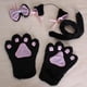 thumbnail image 2 of Conjunto de disfraz de 4 piezas Con orejas de gato negro Perfecl, 2 of 8