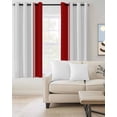 thumbnail image 2 of Red Solid Color Texture Blackout Curtains 90 Inches Long for Bedroom, Simple Red Stripes Thermal Insulated Room Darkening Black Out Window Curtain Panels Grommet Drapes for Living Room, 2 of 8