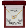 thumbnail image 5 of To My Wife Never Be a Prisoner Inseparable Necklace, 5 of 20