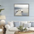 thumbnail image 3 of Stupell Industries Traditional Adirondack Chairs on Pier Gray Floating Frame Canvas Art, 31 x 25, by Kim Curinga, 3 of 8