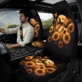 thumbnail image 2 of Xixirimido Car Seat Covers Front Seats Only with Belt Covers Armrest Box Cover 5Pcs Set for SUV Sedan Van Truck PU Leather Seat Protector Automotive Accessories, Golden Retriever Butterfly Sunflower, 2 of 8