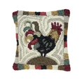 thumbnail image 1 of Homespice Décor 213099 Coussin Rectangulaire Rouge Rustique Crochet 12 x 12 Po - Multicolore, 1 of 1
