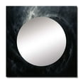 thumbnail image 2 of Designart "Quiet Quasar In Black Hole" abstract spirals Square Mirror For Wall Decor - Large Black Square Printed Wall Mirror Art - Square Modern Mirror - Wall Mounted Square Large Mirror, 2 of 5