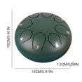 thumbnail image 2 of 6 pulgadas 8 notas tambor de lengua de acero Handpan tambor instrumentos de percusión regalo único, 2 of 9