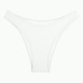 thumbnail image 6 of Hessimy Women's Cheeky Brazilian Bikini Bottoms Low Rise High Cut Swim Bottom(White,L), 6 of 7