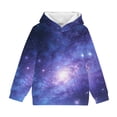 thumbnail image 6 of qelini Hooded Pullover Sweatshirt Kids 3-14 Years Long Sleeve Warm Fall Winter Top with Kangaroo Pockets Print Cloths for Daily Outdoor Home Wear, 6 of 6