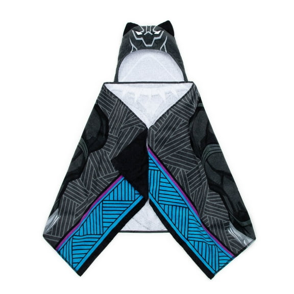 Black Panther Kids Cotton Hooded Towel