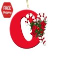 thumbnail image 5 of Holloyiver Christmas Tree Decoration Pendant, Personalized Christmas 26 Initial Letter Ornaments, Red Ornaments for Christmas Tree Indoor Christmas Decorations Christmas Xmas Gifts for Kids, 5 of 8