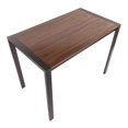thumbnail image 6 of Fuji Contemporary Counter Table in Antique Metal and Walnut Wood by LumiSource, 6 of 7