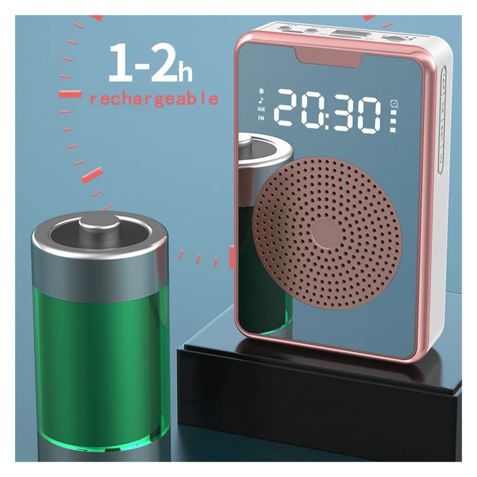 Portable Wireless Voice Amplifier Microphone Teaching Megaphone Little Bee Loudspeaker For Teacher Outdoor Tour Guide ,Powerful&Original Sound