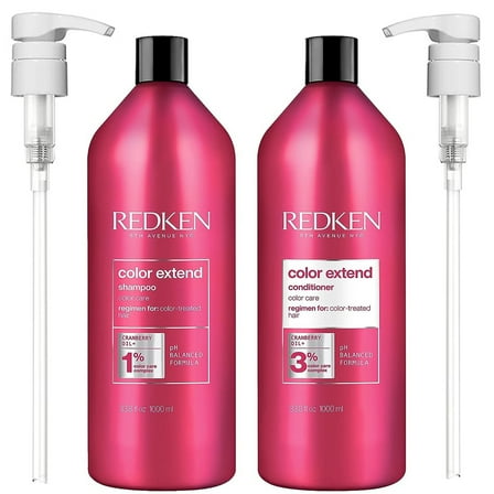 Redken Color extend Shampoo and Conditioner Set For Color Treated Hair 33.8 oz Each With Pumps