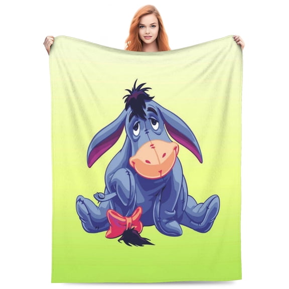Ee-Yore Bed Blanket 3D Printed Throw Blanket Lightweight Super Soft Air Conditioning Room All Season Blanket Sofa Couch Bed Fans Cartoon Blanket 40"x30"