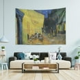 thumbnail image 2 of GZHJMY Café Terrace at Night Van Gogh Tapestries Wall Hanging Bedding Tapestry Aesthetic Tapestries for Bedroom Living Room Dorm Home Wall Decor 90" x 60" Horizontal Gift Decor, 2 of 7