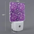 thumbnail image 2 of Fuzoiu Purple Snowflakes Print Dusk to Dawn LED Night Light with Light Sensor, Energy-Efficient Touch-Safe Night Lamp for Home, Office, and Kids' Rooms-US, 2 of 7
