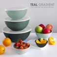 thumbnail image 4 of ZMLEVE Bols à Mélanger Emboîtables en Plastique Cook with Color avec Couvercles (12 Pcs), 4 of 6