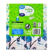 Great Value Soothing Lotion Facial Tissues, 4 Cubes, 60 Tissues per Cube, 3-Ply, Compare to Kleenex®
