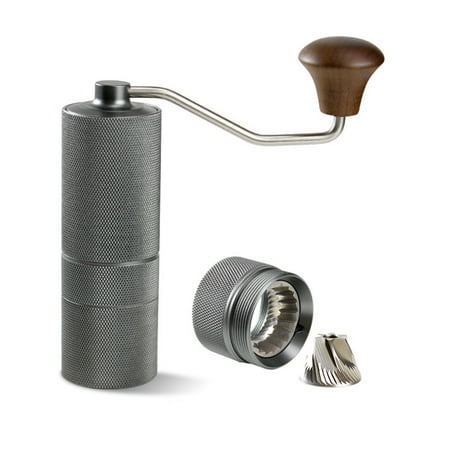 

Manual Coffee Grinder Stainless Steel with Aluminum Housing Portable Hand Grinder B