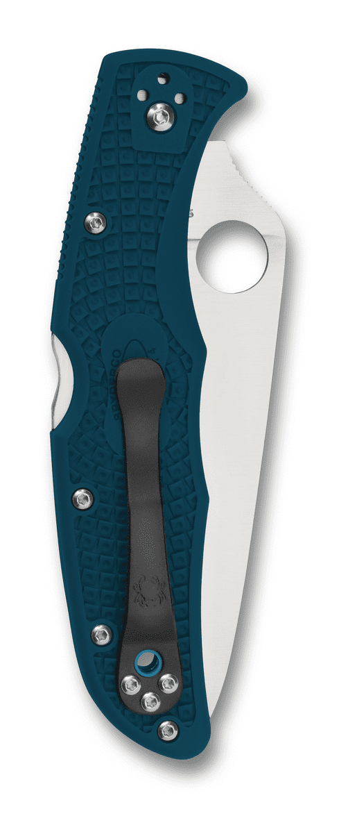Spyderco Endura 4 Plain Edge 3.8 in Blade Blue FRN
