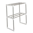 thumbnail image 3 of SHOWERORO 1Set Stainless Steel Microwave Shelf for Kitchen Use with Double Layer 47.5x24.5x64cm, 3 of 7
