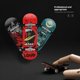 thumbnail image 5 of Juguete de patineta de dedo con diseño de calavera de boca negra roja, regalo para niño, patineta de dedo, juguete educativo de aleación con rodamientos de nivel profesional, 5 of 5