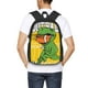 thumbnail image 4 of Disketp T-Rex Playing Football Mochila Minimalista de Gran Capacidad, Mochila de Viaje para Escuela, Trabajo o Uso Diario, 4 of 6