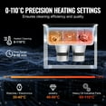 thumbnail image 2 of KFFKFF 3L Digital Ultrasonic Cleaning Device with Heating Function and Timer, Including Basket, 120W Power for Efficient Cleaning of Watches, Eyewear, Coins, and Metal Components, 2 of 9