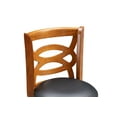 thumbnail image 4 of Boraam Seina 24in. High Back Swivel Wood Counter Stool, Walnut Finish, 4 of 5