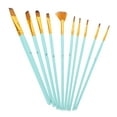 thumbnail image 3 of Miangastore Extra Fine Detail Brush Nylon Light Blue 10Pcs 7.9In, 3 of 9