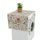 thumbnail image 4 of Cubierta antipolvo Cateissary para refrigerador y lavadora Toalla doble gran flor negra 70*170, 4 of 6