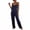 Dark Blue, variant on SuDongPo Womens Y2K Cami Pajama Set with Long Pants Polka Dot 2 Piece Lace Trim Sleepwear Spaghetti Strap Pjs Sets