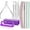 D-purple, variant on Manicure and Pedicure Tools Kit, Manicure Kit, Nail Files 100/180, Nail Buffer Block, Nail Cuticle Nippers, Cuticle Pusher, Cuticle Peeler, Ingrown Toenail Tool, Toenail File, Purple