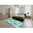 thumbnail image 4 of Ahgly Company Indoor Rectangle Patterned Light Aquamarine Green Area Rugs, 7' x 9', 4 of 6