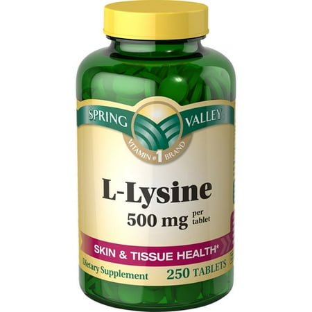 Spring Valley L-Lysine 500 mg, 250 count