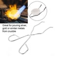 thumbnail image 3 of Pinzas de Crisol, Pinza para Horno de 24 cm, Pinza para Crisol de Grafito Pinza para Crisol de Pinza para Soporte Pinza para Horno de Fusión de Grafito Herramienta para Fabricar Joyería Fundición Ecomeon no, 3 of 5