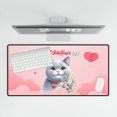thumbnail image 4 of Happy Valentine's Day British Shorthair holding flowers Desk Mat Full Keyboard Mouse Pad Cat Lover Kitten Owner Gifts Large Mousepad - 3005, 4 of 5