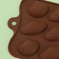 thumbnail image 3 of Molde de chocolate de silicona de 15 cavidades, 4 paquetes de moldes de gelatina de chocolate con forma de concha de almeja de silicona antiadherente de calidad alimentaria brillar Electrónica, 3 of 5