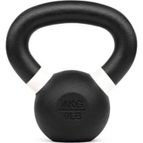 Yes4All 4kg / 9lb Powder Coated Kettlebell, Single