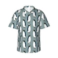 thumbnail image 1 of Fotbe Penguin Camisa Hawaiana para Hombre Unisex – Camisa Casual de Verano con Botones de Manga Corta de Algodón y Lino,3X-Large, 1 of 7