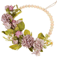thumbnail image 4 of Guirnalda de cuentas de madera sintética, decoración de Pascua para colgar en la pared, accesorio para boda, colgante de granja de rosas de madera, decoración de puerta blanca, flor, 4 of 5