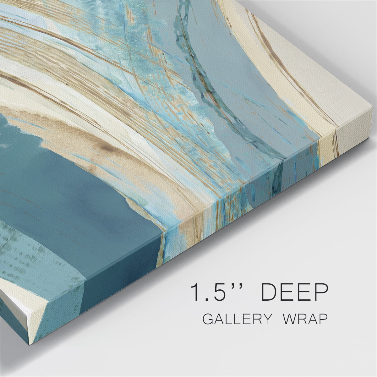 Wexford Home Making Blue Waves IV-Premium Gallery Wrapped Canvas, 16" x 16" - Ready to Hang