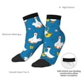 thumbnail image 6 of Fuzoiu Cartoon Goose Print Adult Socks, Crew Moisture-wicking Socks, Unisex Cushion Crew Socks,Casual Sports Ankle Socks, 6 of 7