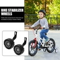 thumbnail image 4 of 1 Set 12 Inch Children Bike Auxiliary Wheels Bike Training Wheels Children Bike Balance Stabilizer Wheels for Bike Kids Children (Black Rack), 4 of 5