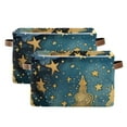 thumbnail image 2 of Stars and Moon in Starry Sky Storage Bins Baskets With Handles Storage Box Clothes Organizer Organization Toys, 2 of 7