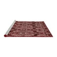 thumbnail image 2 of Ahgly Company Machine Washable Indoor Square Abstract Red Modern Area Rugs, 3' Square, 2 of 4