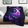 thumbnail image 5 of Dreamy Purple Butterfly Pattern (73)-2 Throw Blanket Warm Microfiber Flannel Bedroom Decor Blankets For Beds, 5 of 6