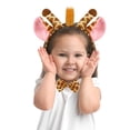 thumbnail image 4 of Conjunto de Disfraz de Jirafa de 3 Piezas Diadema con Orejas de Jirafa Cola y Pajarita Disfraz de Animal Kit de Disfraz de Jirafa Accesorios de Fiesta para Halloween, Cumpleaños, 4 of 5