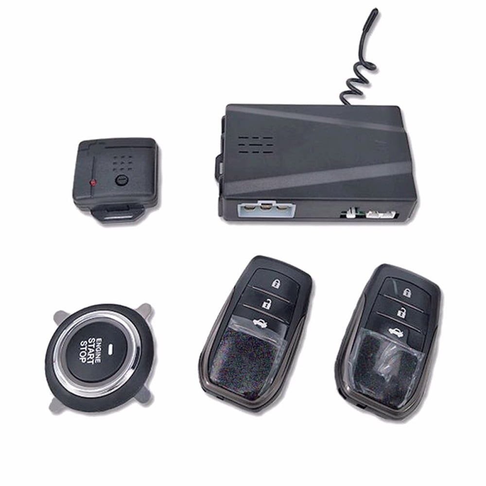 GPS Car Alarm Security System Push Button Start Passive Keyless Remote Kit 