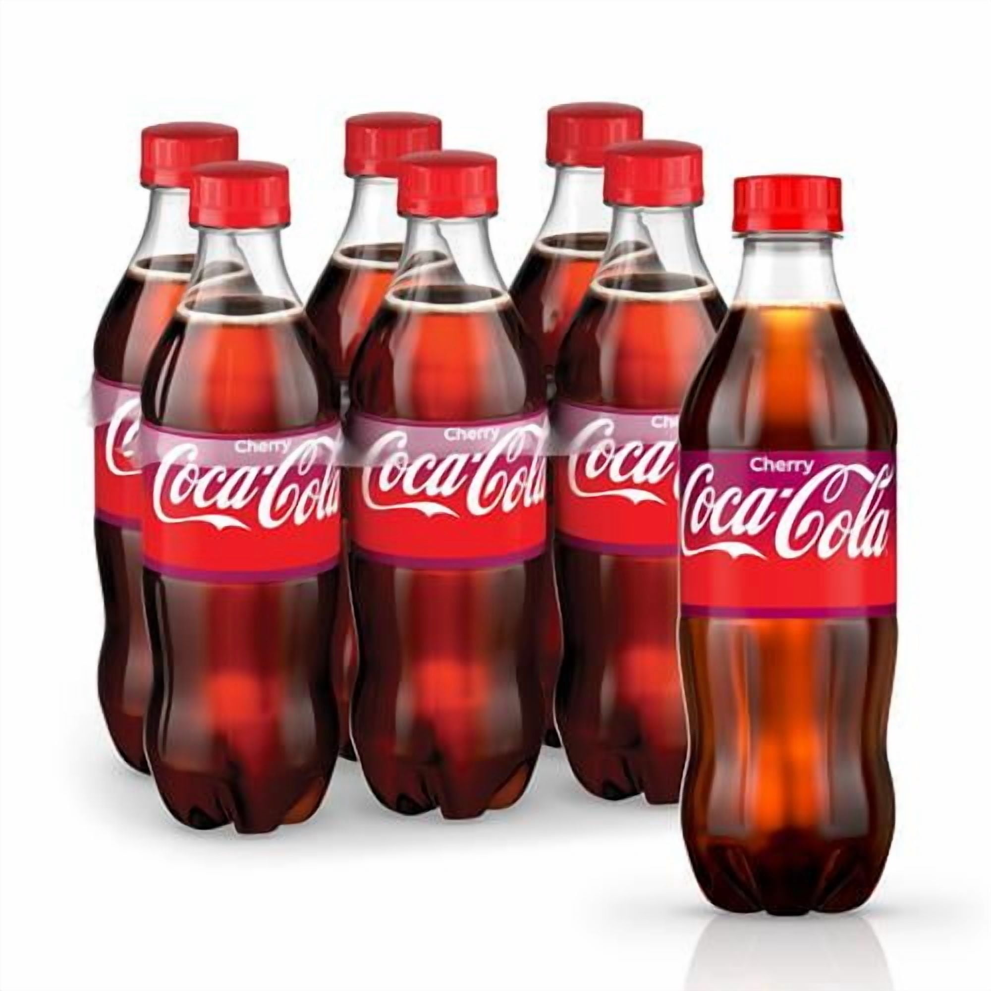 Coca-Cola Cherry-Flavored Soda, Pack of 24 Bottles, 20oz Each