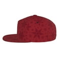 thumbnail image 3 of Haiem Christmas Red Snowflakes Classic Snapback Cap Flat Bill Hat Baseball Cap Adjustable Size Cotton Dad Hat, 3 of 9