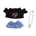 thumbnail image 1 of 3x Camiseta de muñeca con jeans y collar Ropa de muñeca para niña Accesorios de muñeca lindos hechos a mano Conjunto de muñeca para regalo de Dills de y verde, 1 of 8